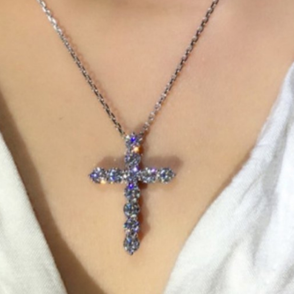 925 sterling slv/simulated Diamond